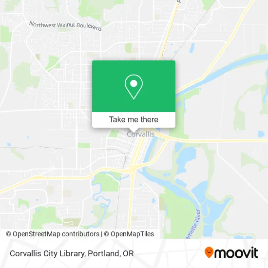 Corvallis City Library map