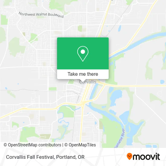 Corvallis Fall Festival map