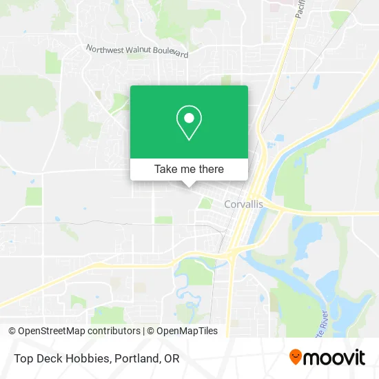 Top Deck Hobbies map