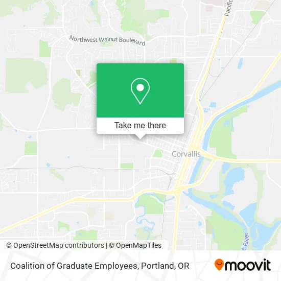 Coalition of Graduate Employees map