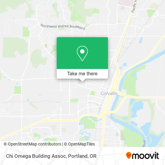 Chi Omega Building Assoc map