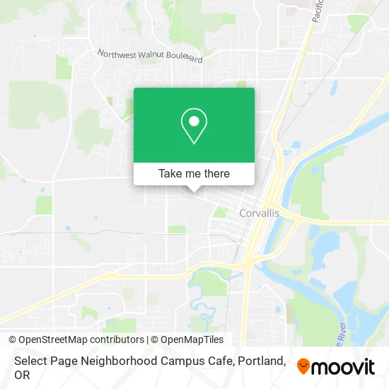 Select Page Neighborhood Campus Cafe map