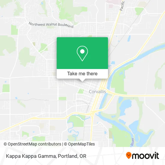 Kappa Kappa Gamma map