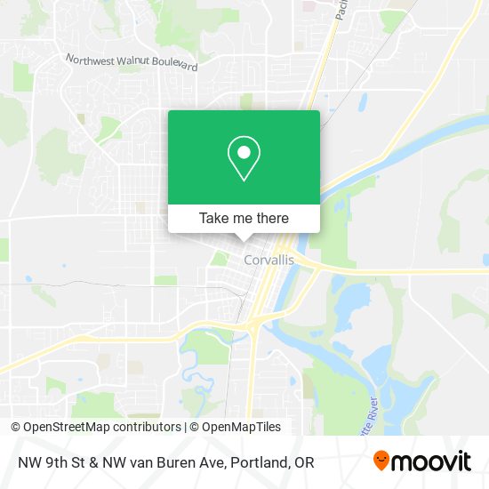 NW 9th St & NW van Buren Ave map