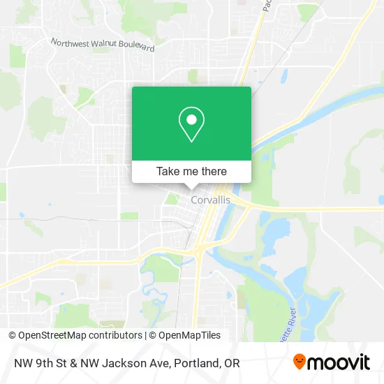 Mapa de NW 9th St & NW Jackson Ave