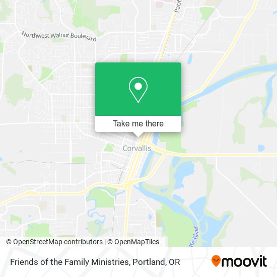 Friends of the Family Ministries map