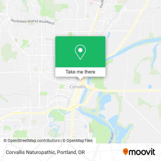 Corvallis Naturopathic map