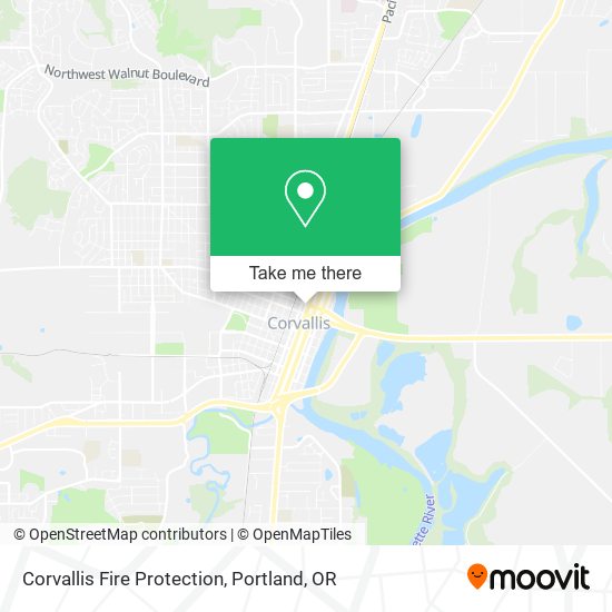 Corvallis Fire Protection map
