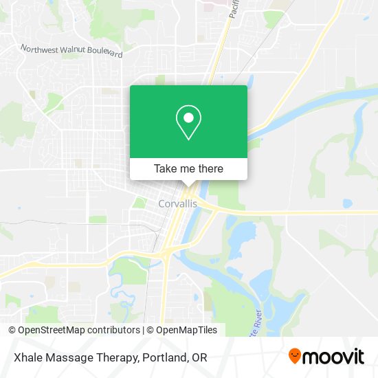 Xhale Massage Therapy map