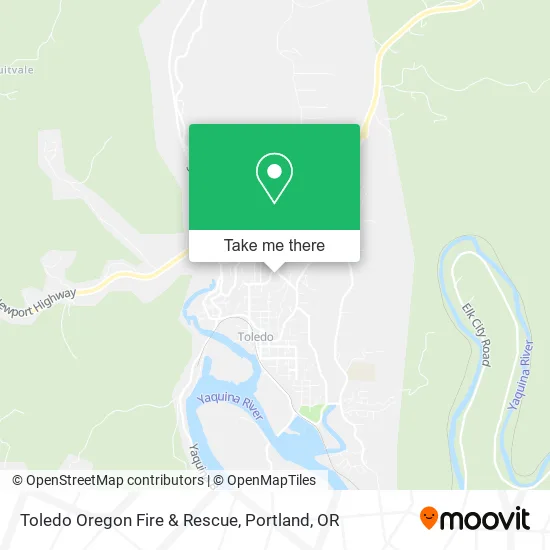 Toledo Oregon Fire & Rescue map