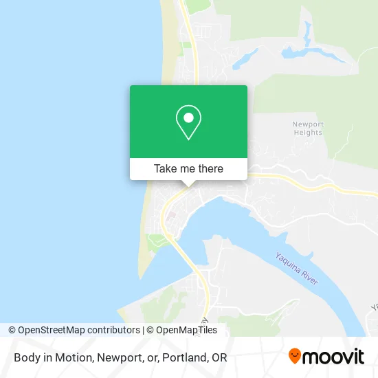 Body in Motion, Newport, or map