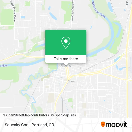 Squeaky Cork map