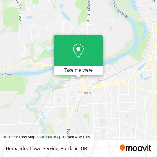 Hernandez Lawn Service map