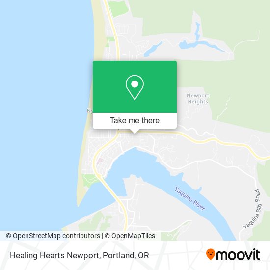 Healing Hearts Newport map