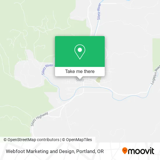 Webfoot Marketing and Design map