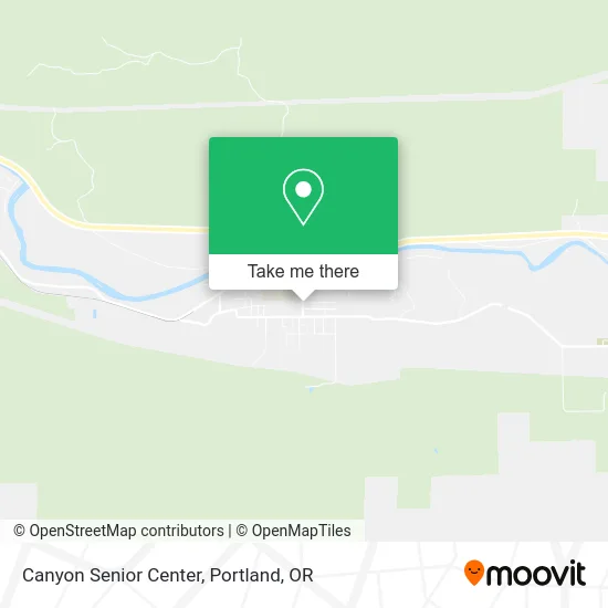 Canyon Senior Center map