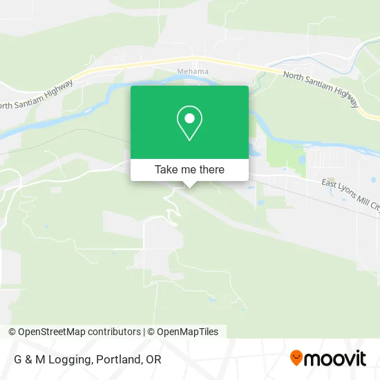 G & M Logging map