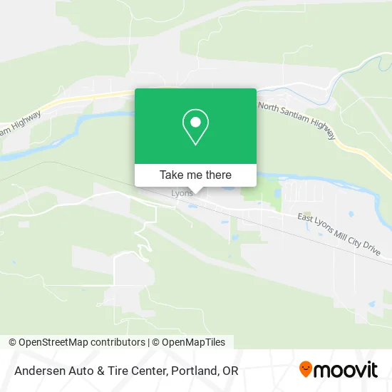Andersen Auto & Tire Center map