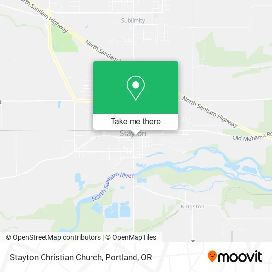 Mapa de Stayton Christian Church