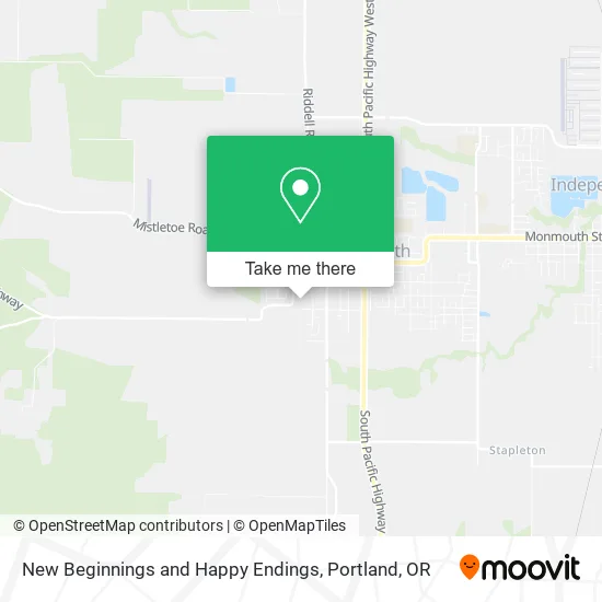 New Beginnings and Happy Endings map