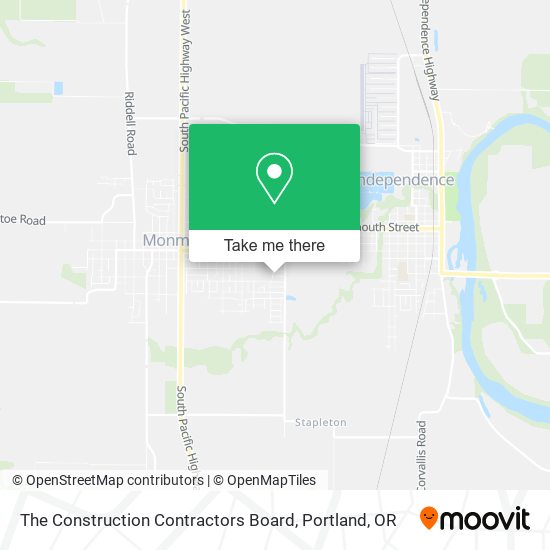 The Construction Contractors Board map