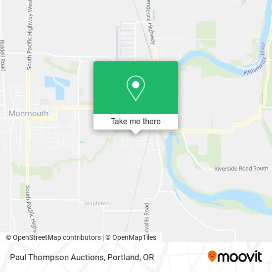 Paul Thompson Auctions map