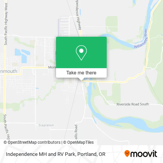 Independence MH and RV Park map