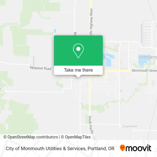 City of Monmouth Utilities & Services map