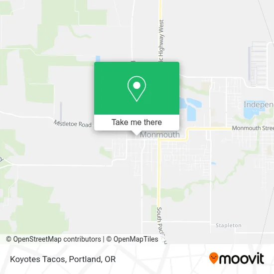 Koyotes Tacos map