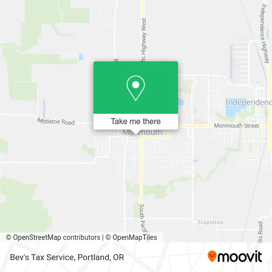 Bev's Tax Service map