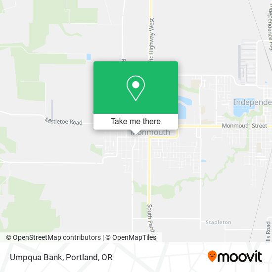 Mapa de Umpqua Bank