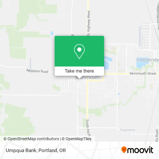 Umpqua Bank map