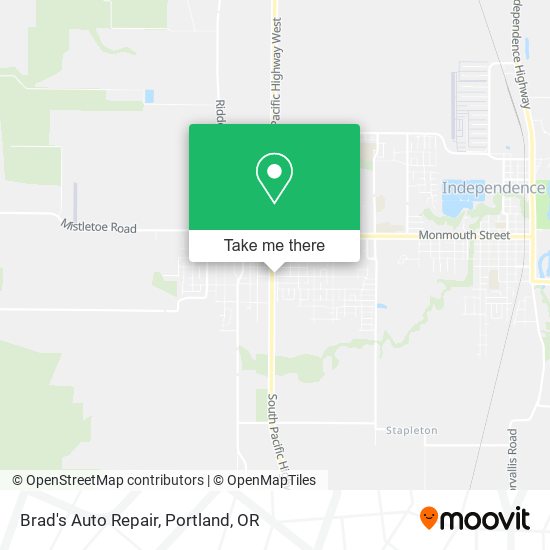 Brad's Auto Repair map