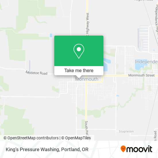 King's Pressure Washing map
