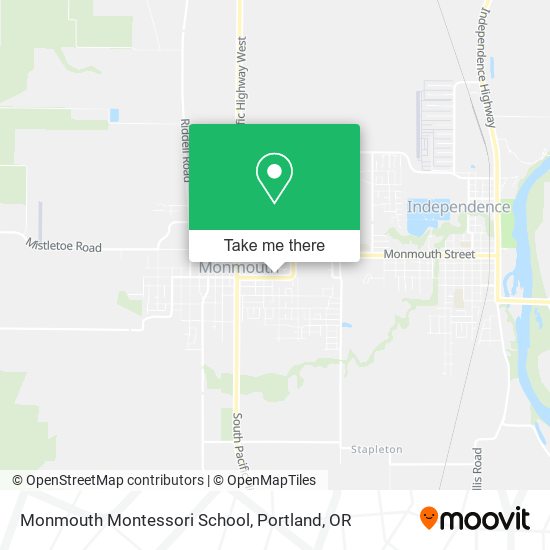 Monmouth Montessori School map