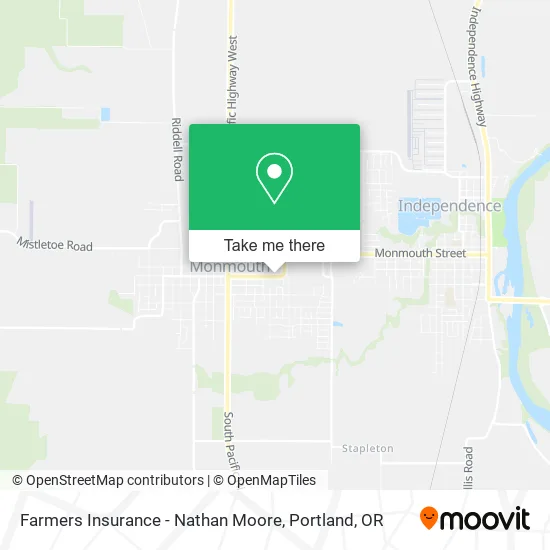 Farmers Insurance - Nathan Moore map