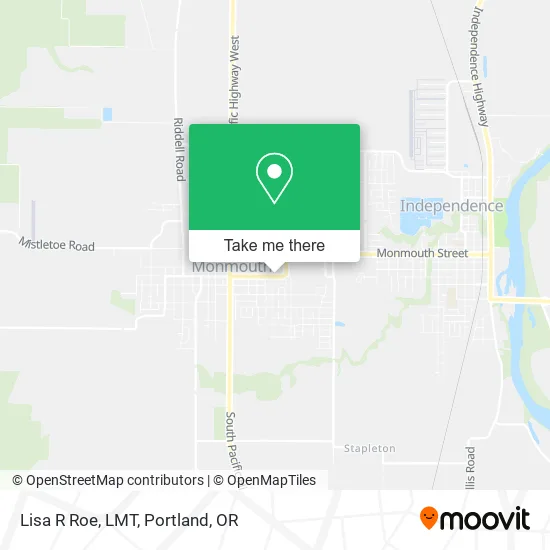 Lisa R Roe, LMT map