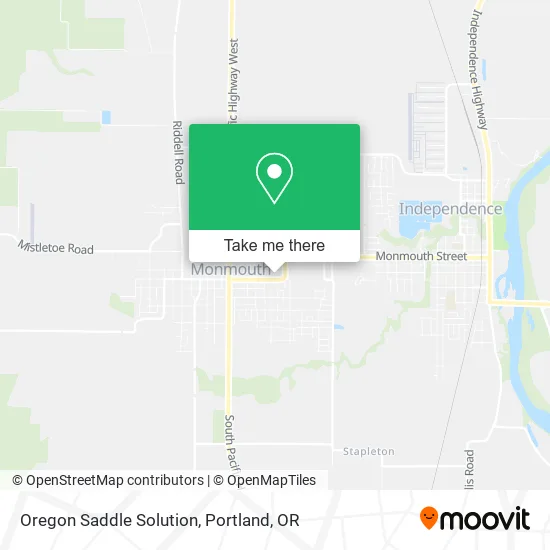 Oregon Saddle Solution map
