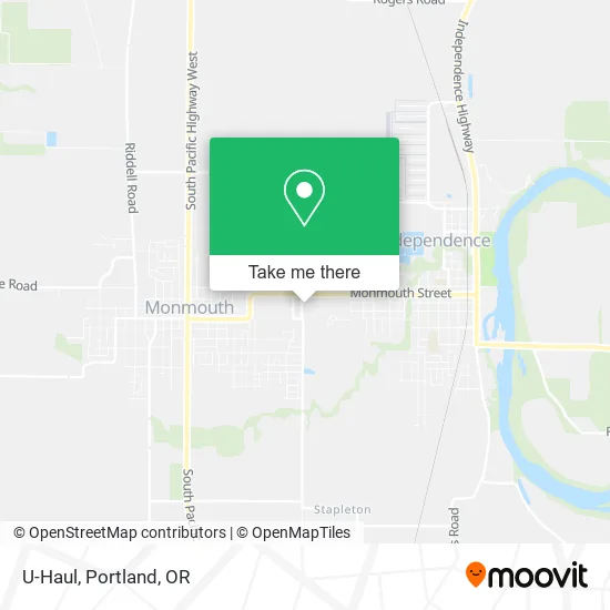 U-Haul map