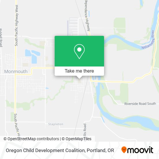 Oregon Child Development Coalition map