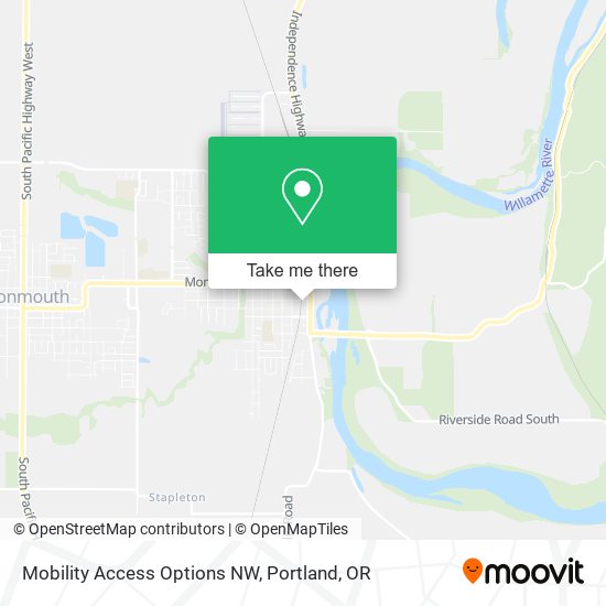 Mobility Access Options NW map