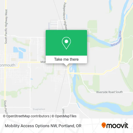 Mobility Access Options NW map