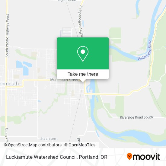Luckiamute Watershed Council map