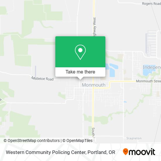 Mapa de Western Community Policing Center