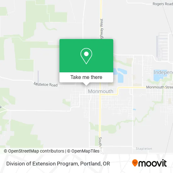 Mapa de Division of Extension Program