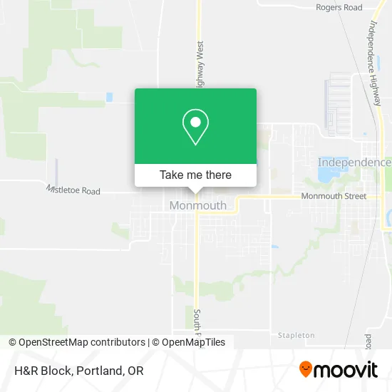 H&R Block map