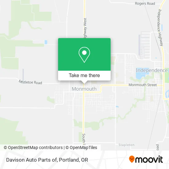 Davison Auto Parts of map