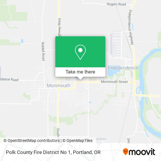 Polk County Fire District No 1 map