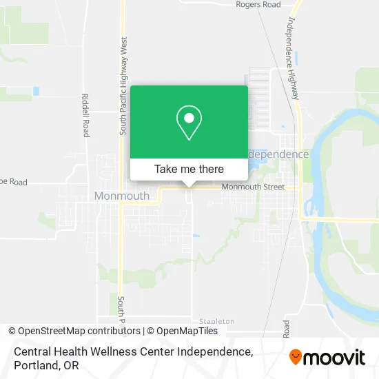 Central Health Wellness Center Independence map