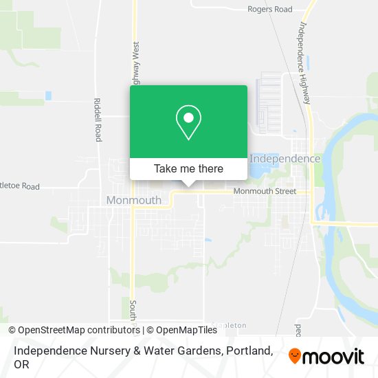 Independence Nursery & Water Gardens map
